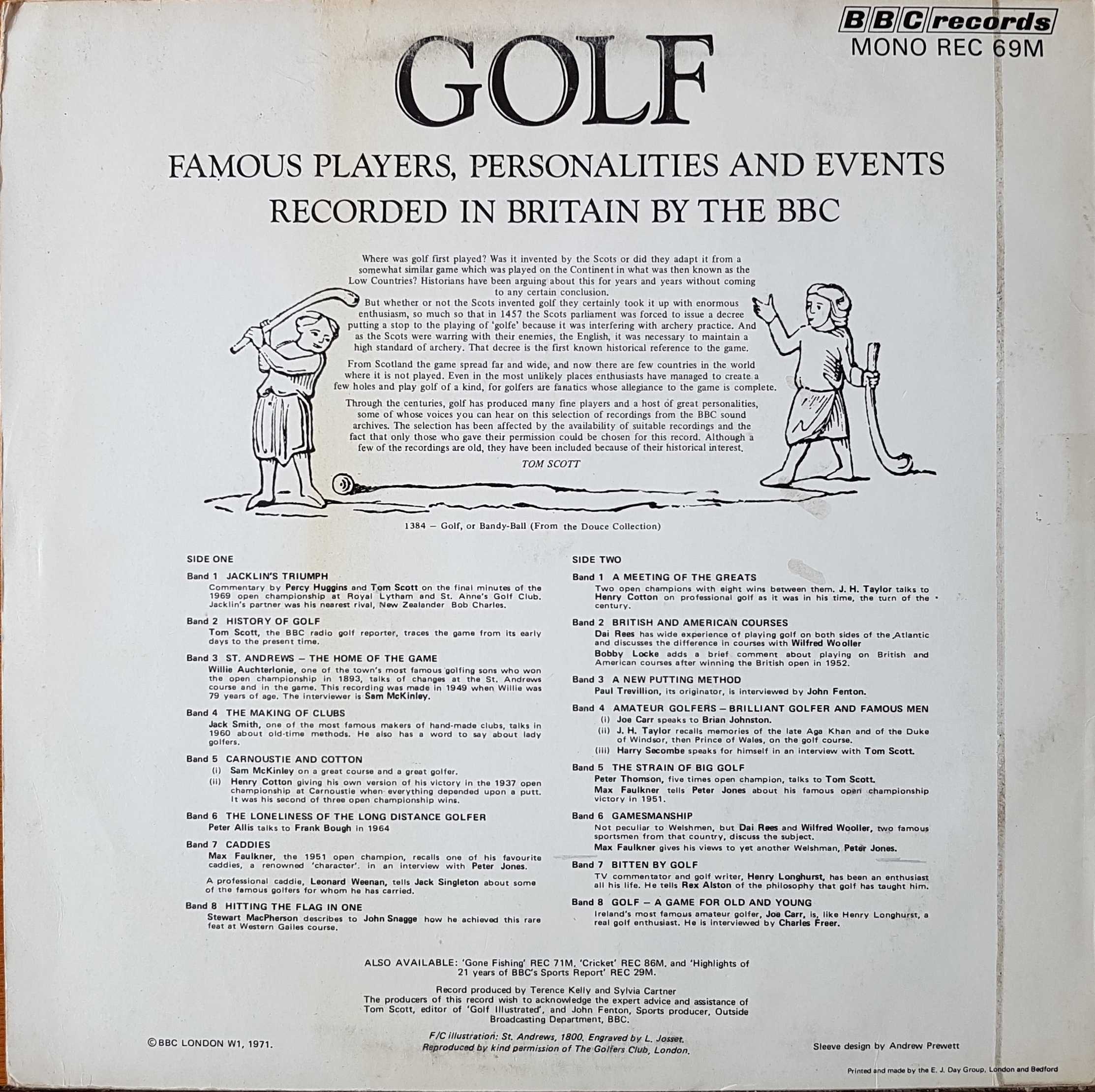 Picture of REC 69 Golf by artist Various from the BBC records and Tapes library